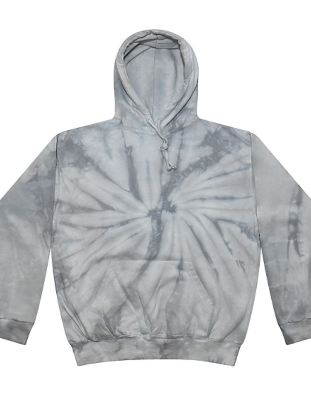 Women's Gray Tie-Dye Pullover Hoodie